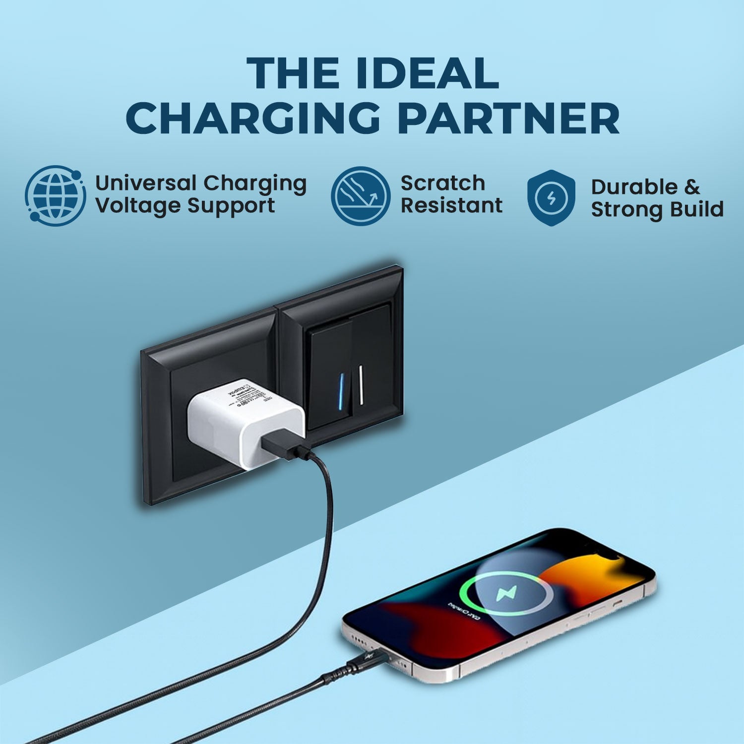 Embox 45W Fast Charger Type-A | Dash Charging Compatible with Android Oneplus Redmi Mi Xiaomi Samsung Galaxy S25 Poco SuperVooc