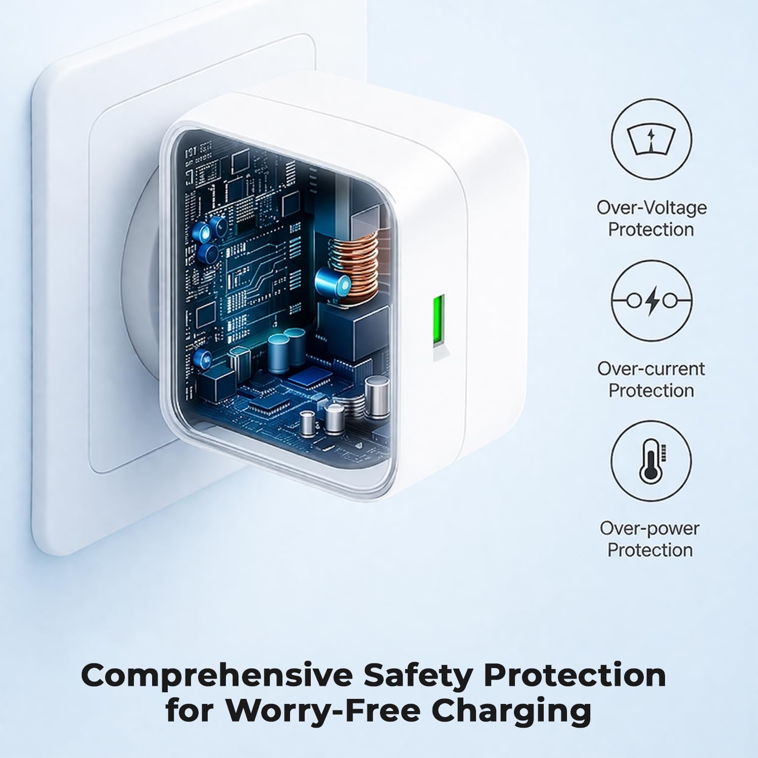 SuperVooc Charger Compatible with Phone 5 | Type C Adapter with Data Cable | Fast Charge for Android Devices, USB-C Adopter, 1 Meter RED Cable | Support Dash, Warp, Vooc (USB Type C, 100W)