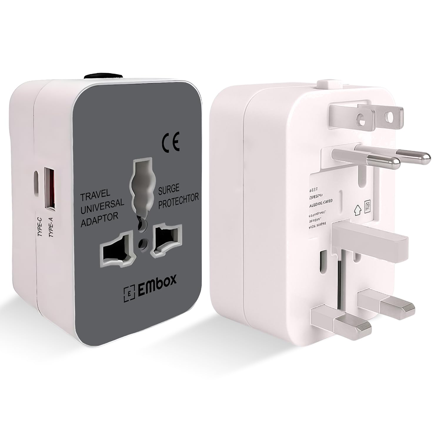 Embox Universal Travel Adapter | All-in-One Worldwide Charger Adapter