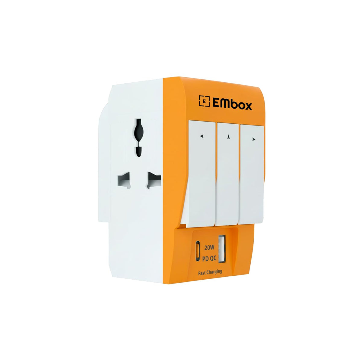 EMBOX 3 Pin Multi Plug Adapter with Individua3 Pin Multi Plug Adapter