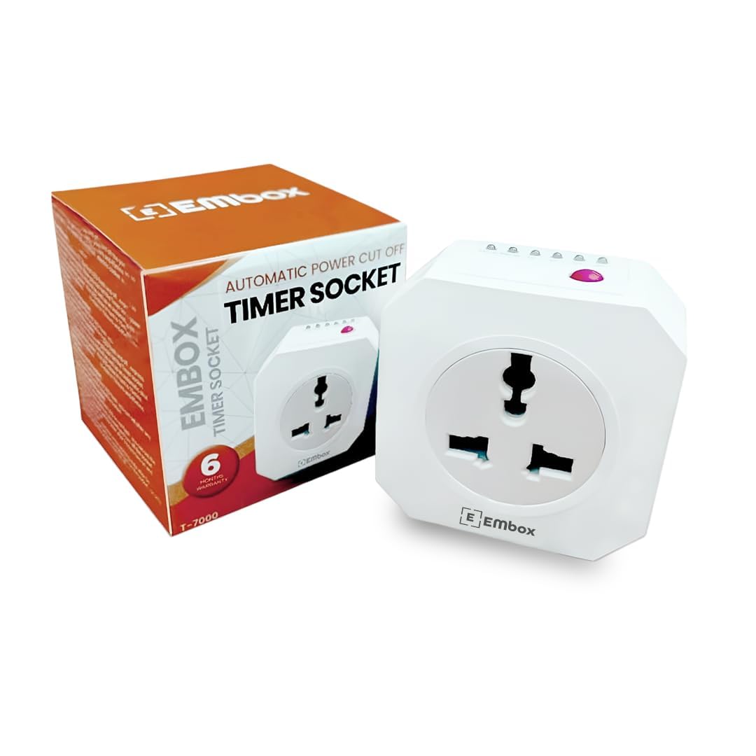 Timer Switch for Lights | Automatic On Off Switch Timer | Programmable Power Cut Off for Lights | Charging Mobile Laptop Lighting Glow Sign Board Aquarium1500W