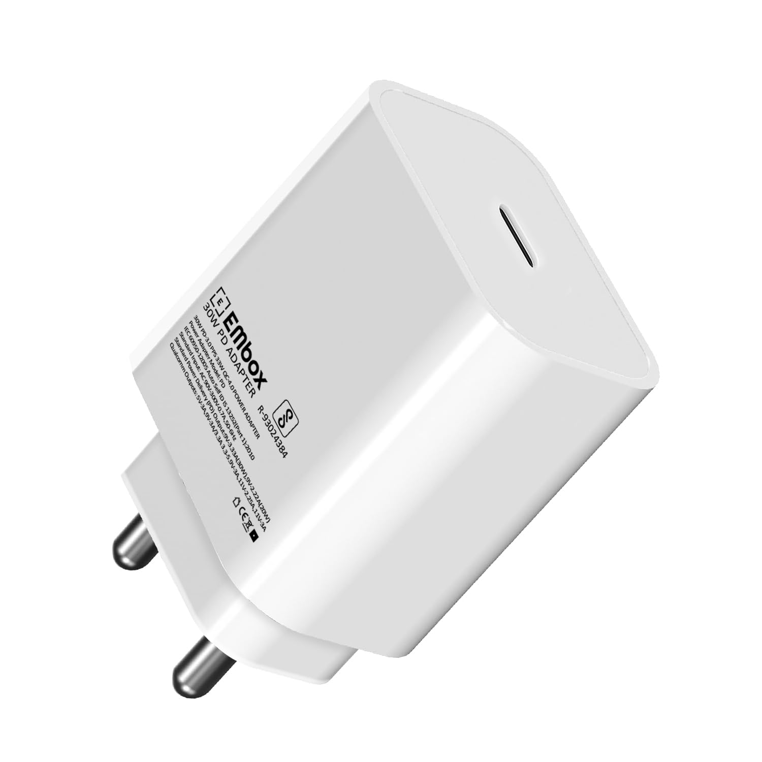 30W C-Type Fast Charger Adapter for Google Pixel, Xiaomi, Motorola, iPhone, Samsung Galaxy Tab S/A Series, Galaxy S10/M54/M55/A80/A90/S25/S24 QC 3.0 Charging Adapter