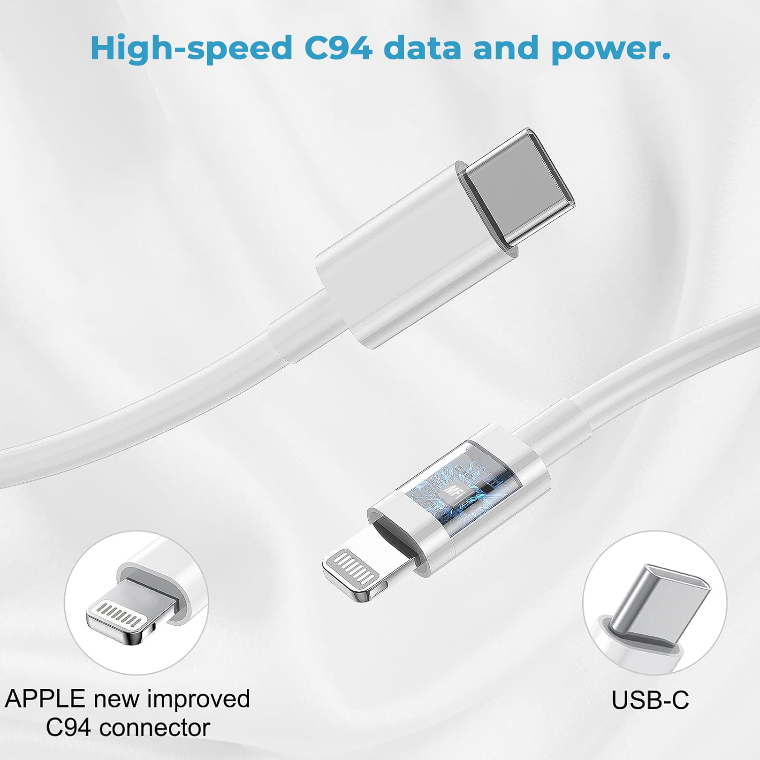 Embox iPhone Charger Adapter 20W Lightning Cable Combo (MFi-Certified) Compatible with iPhone 17 Pro Max/17 Pro/17 Air/17 16 Pro Max/16 Pro/16 Plus/16 & 15/14/13/12/11/X/8 Series