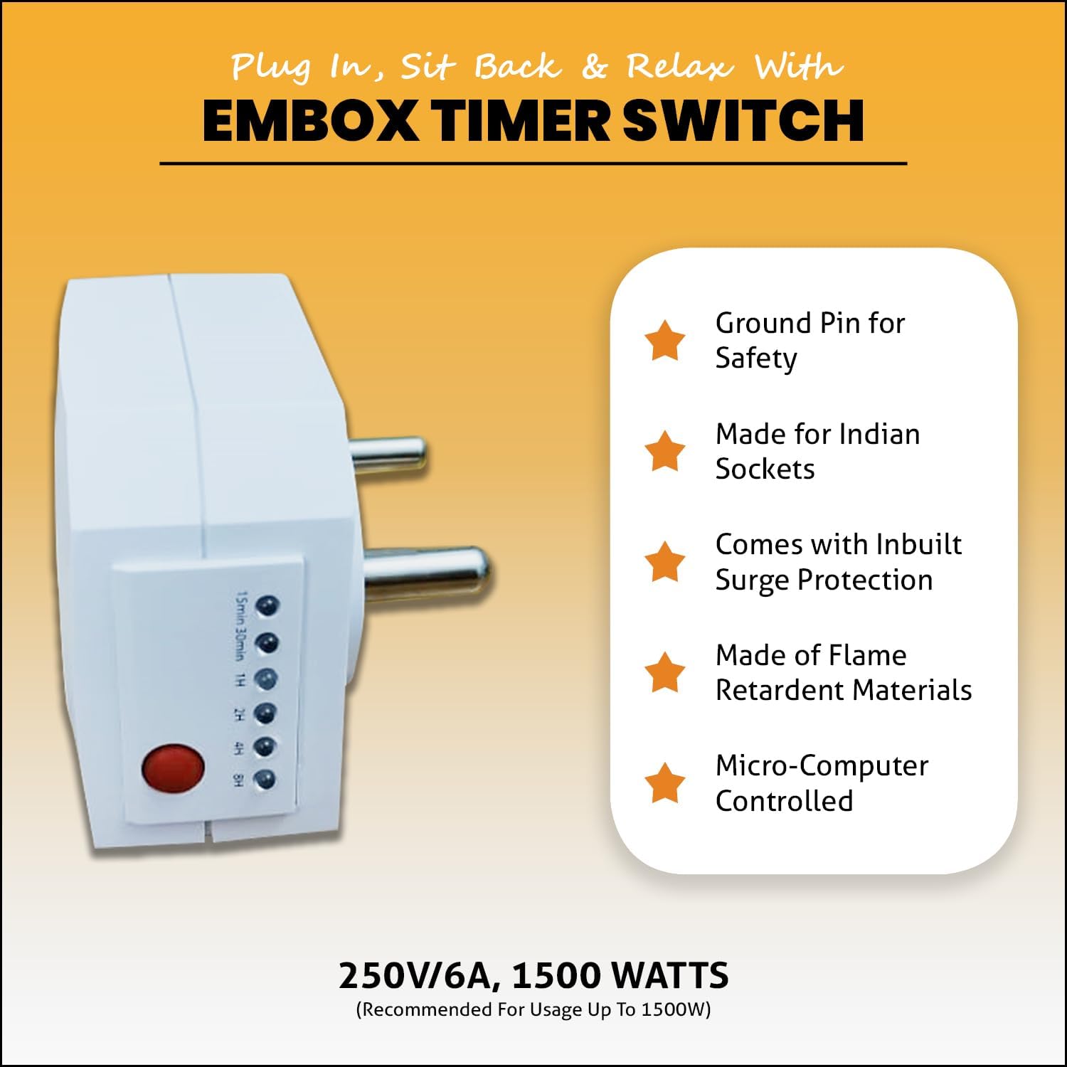 Timer Switch for Lights | Automatic On Off Switch Timer | Programmable Power Cut Off for Lights | Charging Mobile Laptop Lighting Glow Sign Board Aquarium1500W