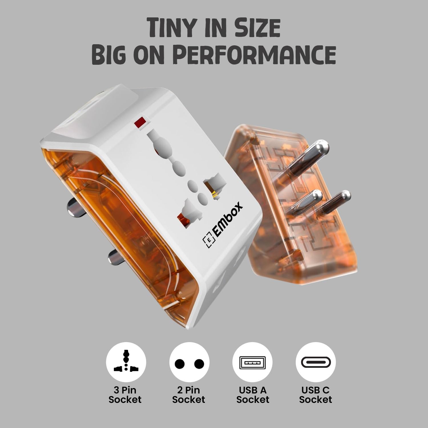 Multi Plug Adapter With USB 5 Devices in 1 (10 Amp)