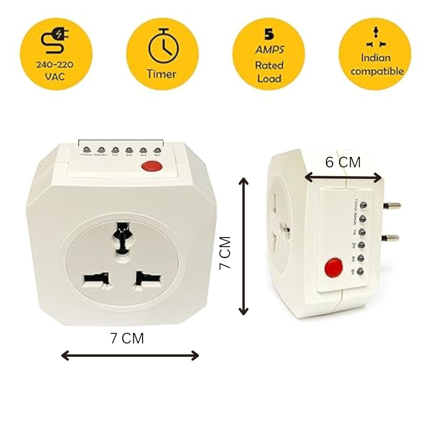 Timer Switch for Lights | Automatic On Off Switch Timer | Programmable Power Cut Off for Lights | Charging Mobile Laptop Lighting Glow Sign Board Aquarium1500W