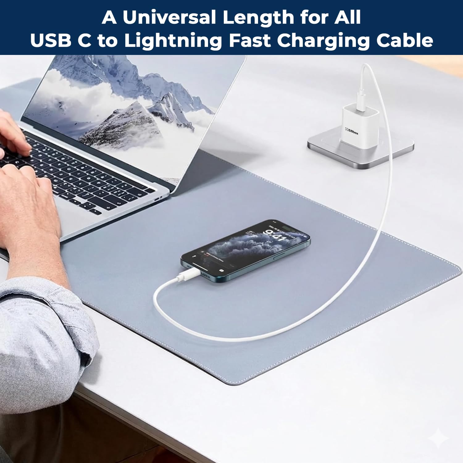 Embox iPhone Charger Adapter 20W Lightning Cable Combo (MFi-Certified) Compatible with iPhone 17 Pro Max/17 Pro/17 Air/17 16 Pro Max/16 Pro/16 Plus/16 & 15/14/13/12/11/X/8 Series