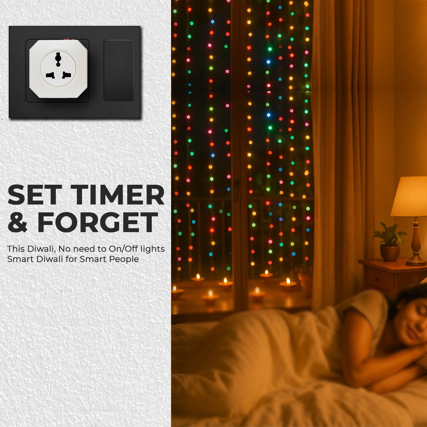 Timer Switch for Lights | Automatic On Off Switch Timer | Programmable Power Cut Off for Lights | Charging Mobile Laptop Lighting Glow Sign Board Aquarium1500W