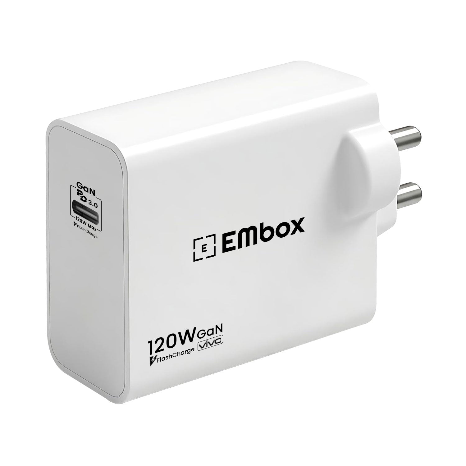 120W Flash Super Fast Charger Compatible for VIVO X100 5G, V30, V-X90 5G, V-X90 PRO 5G, V-X FOLD 3, iQOO-11 5G, iQOO 9 Pro, iQ9, iQOO 9T